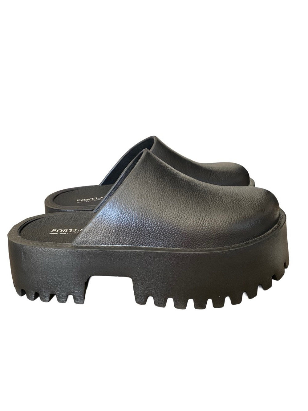Portland Boot Company Clogie Black Foam Platform Lightweght Clogs size 7